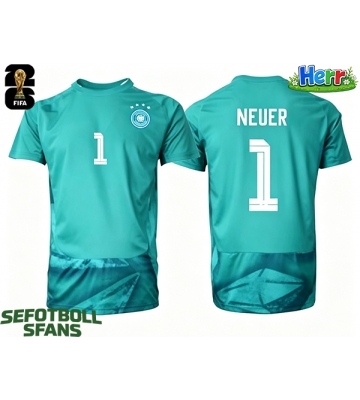 Tyskland Manuel Neuer #1 Målvakt Hemmatröja VM 2026 Kortärmad